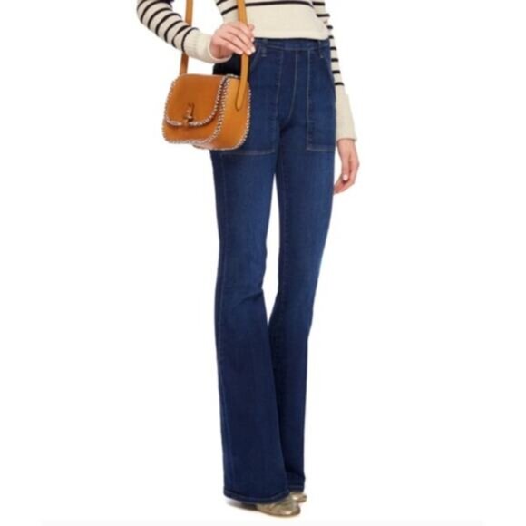 FRAME Le Flare de Francoise Flare Jeans in Larrabee Size 27 - Picture 3 of 10
